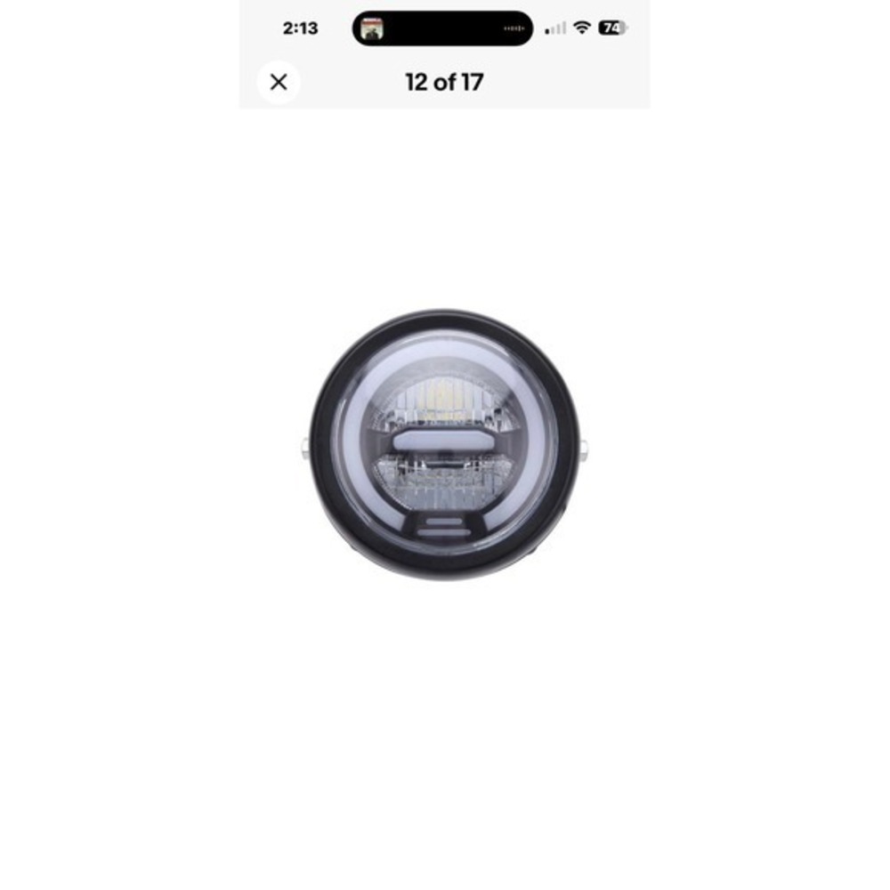 6.5 Inch Motorcycle Led Headlight Round Head Light Headlamp Universal